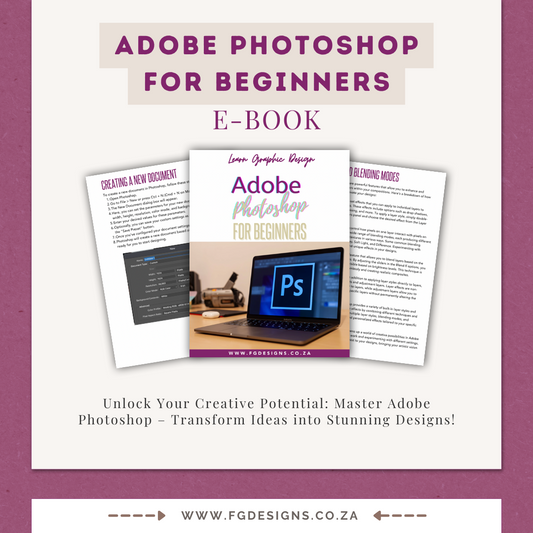 Adobe Photoshop For Beginners Course - Digital File