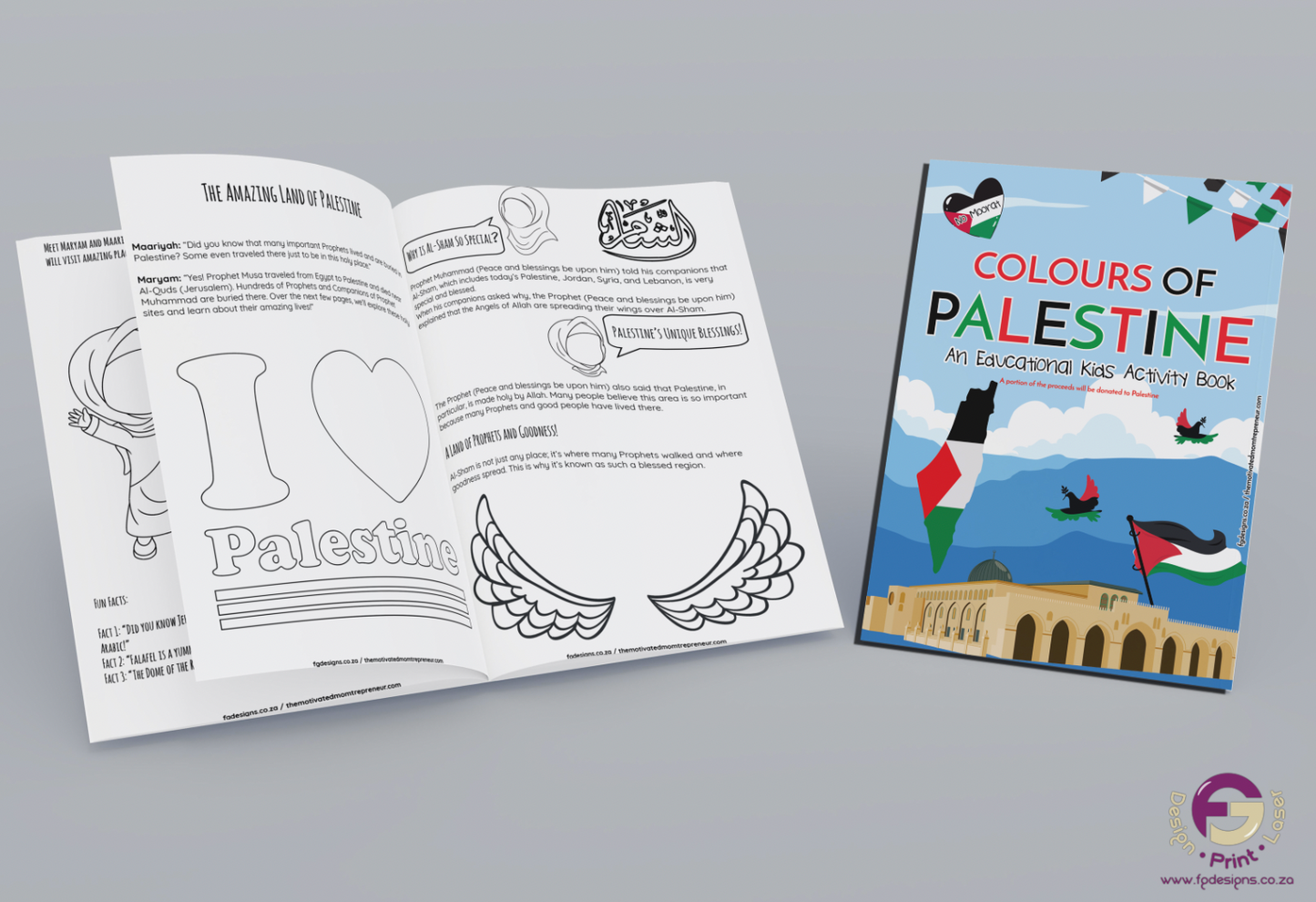 Colours of Palestine Colouring Book