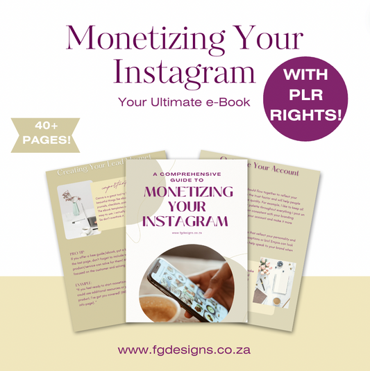 A Comprehensive Guide to Monetizing Your Instagram With PLR Rights