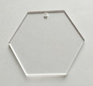 Acrylic Hexagon Blanks (10) - FG Design • Print • Laser