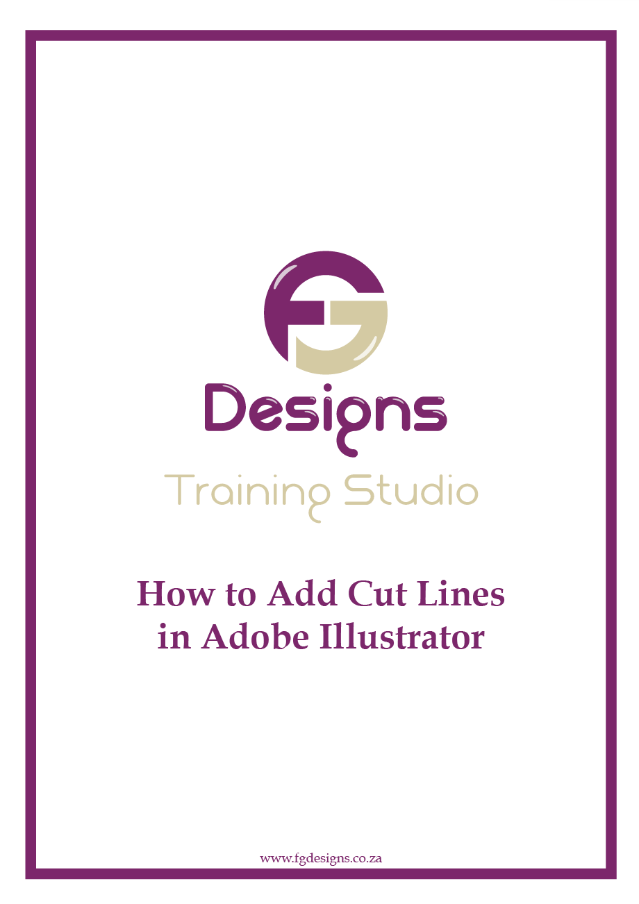 How to Add Cut Lines in Adobe Illustrator - FG Design • Print • Laser