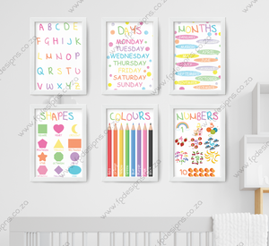 Educational Nursery Posters - FG Design • Print • Laser