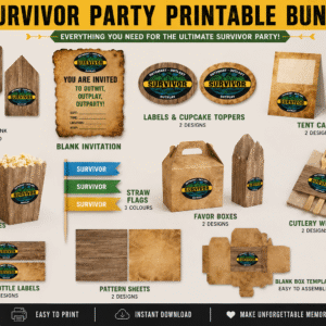 Survivor Party Pack Printable