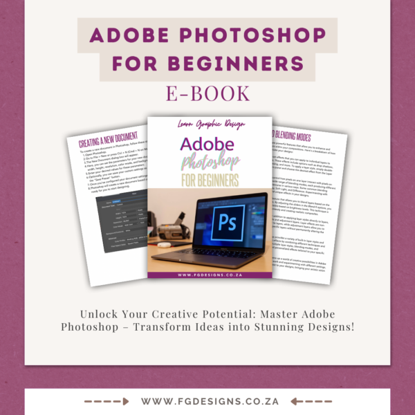 Adobe Photoshop For Beginners Course - Instant Download