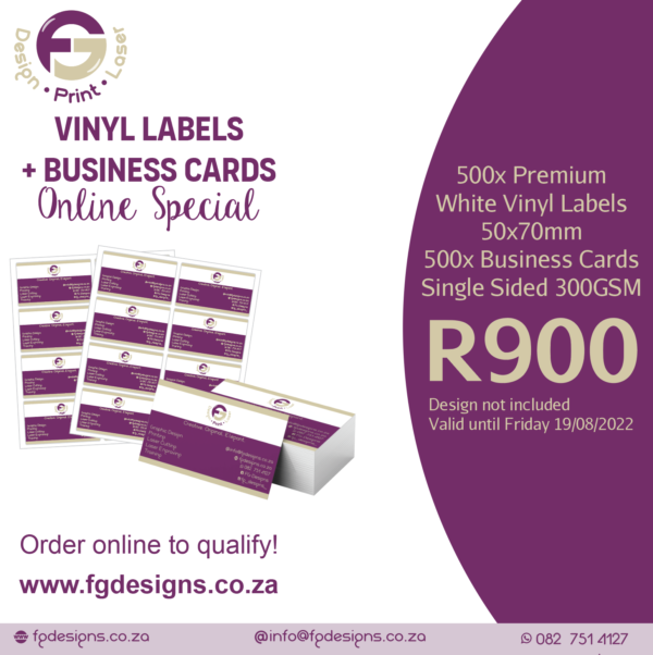 Vinyl Labels & Business Cards